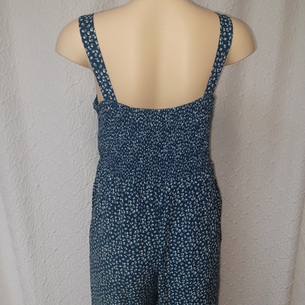DAKOTOO women 2XL Blue Floral Women's Jumpsuit - Picture 9 of 16